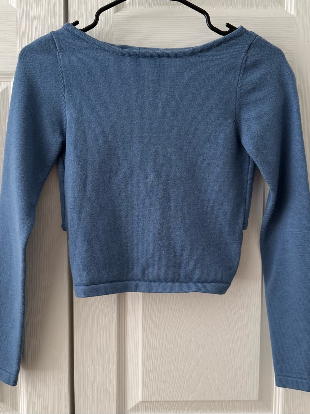 Women’s Long-Sleeve Boatneck Sweater in Dusty Blue